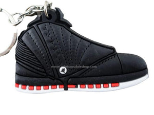 black and red jordan 16