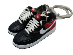 Mini Sneaker Nike Air Force - Black Red 