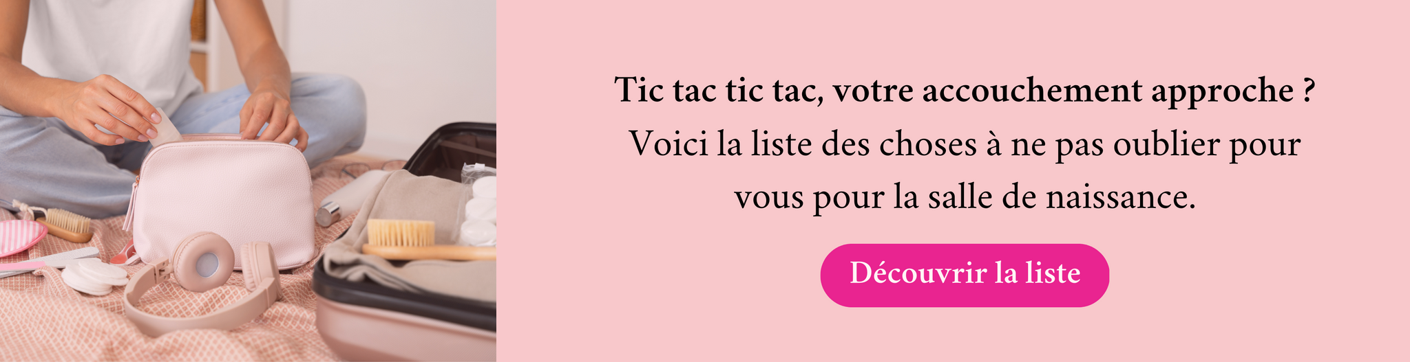 Checklist valise pour la maternité à télécharger