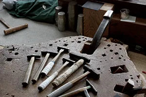 Quelques outils utilisés dans l'atelier Seigado