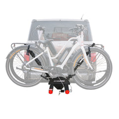 V-Lectric on Honda Element SUV with two e-bikes (rear)