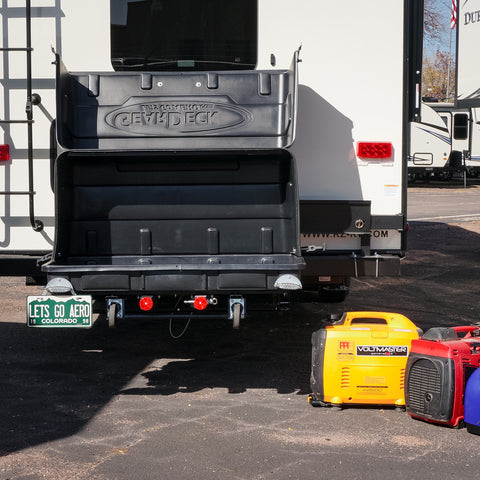 GearDeck Cargo Carrier on Travel Trailer