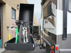 BlackBox Cargo Carrier with 4 bikes side view
