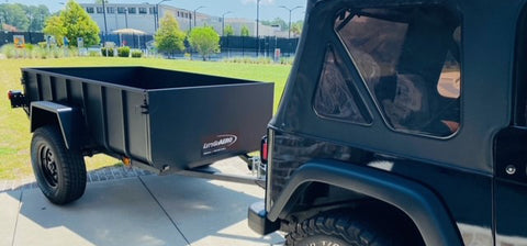 LittleGiant Trailer with Jeep Wrangler