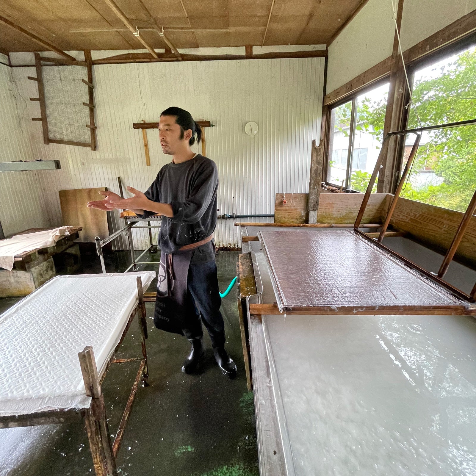 Washi paper making