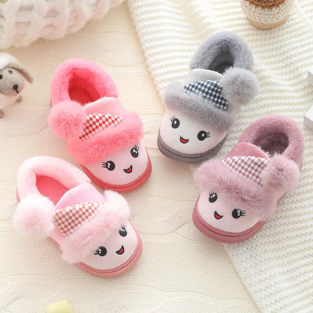 Happy Face Slippers for Girls