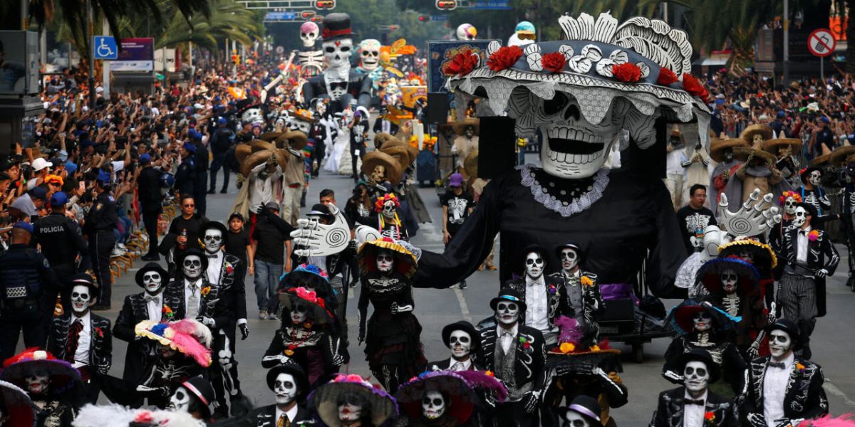 Ceremonia en la calle en las calles de Mexico