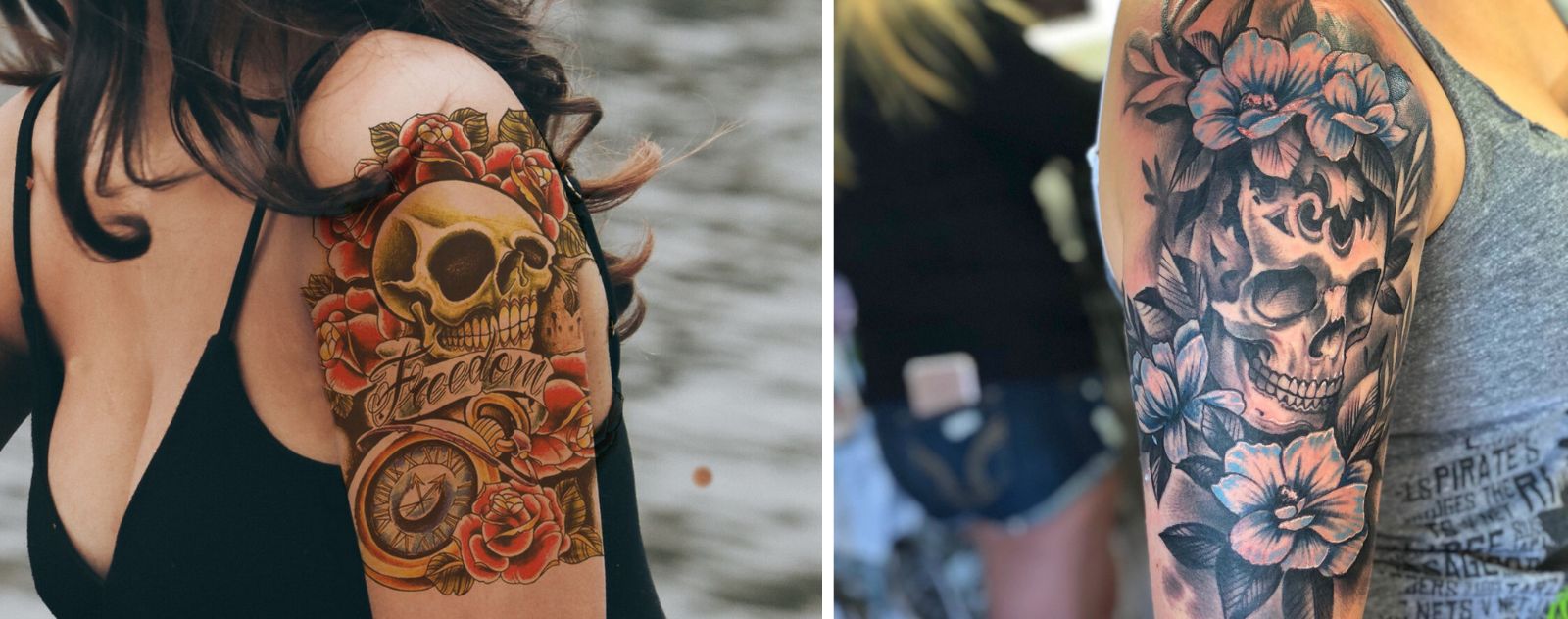 Tatuajes Skull para Mujer Biker