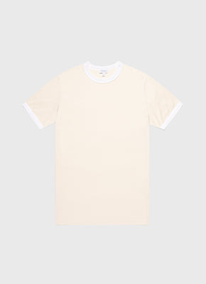 リラックスフィット（ヘビーウェイト） Tシャツ（White）| Sunspel