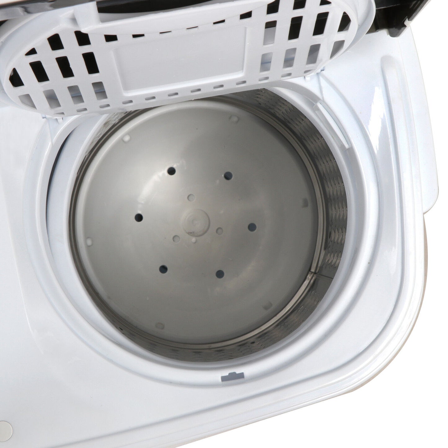 White Compact Portable Washer & Dryer with Mini Washing Machine and Spin Dryer
