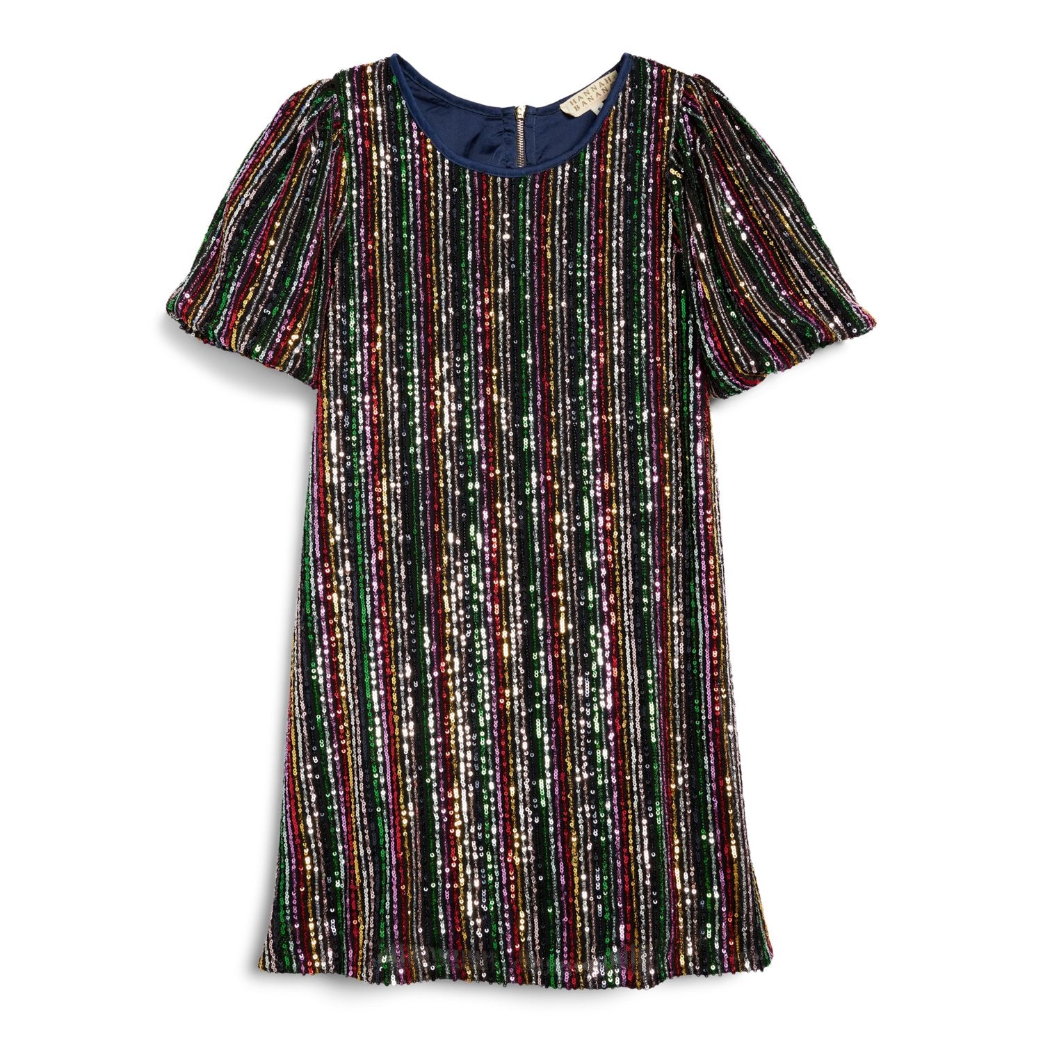 Girls A-Line Striped Sequin Dress - Century21 product image