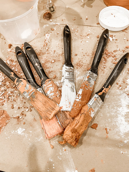 terracotta diy paint brushes