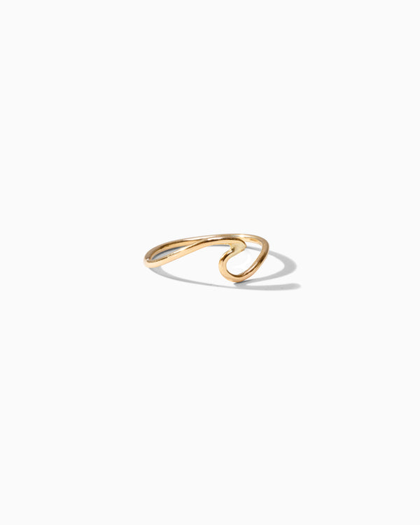 Lenora sun ring. Half moon wire ring - Everly Made