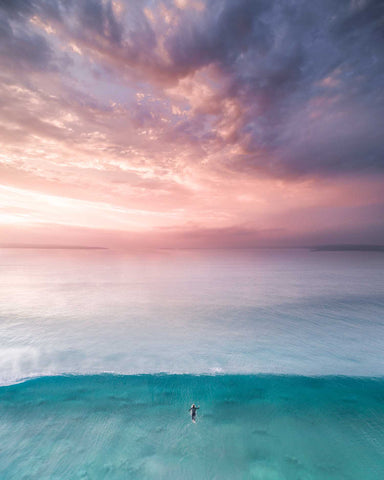 surfer at sunrise