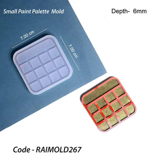 Mini Paint Palette Silicone Mold