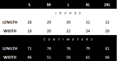 Clacic Club - Size Chart