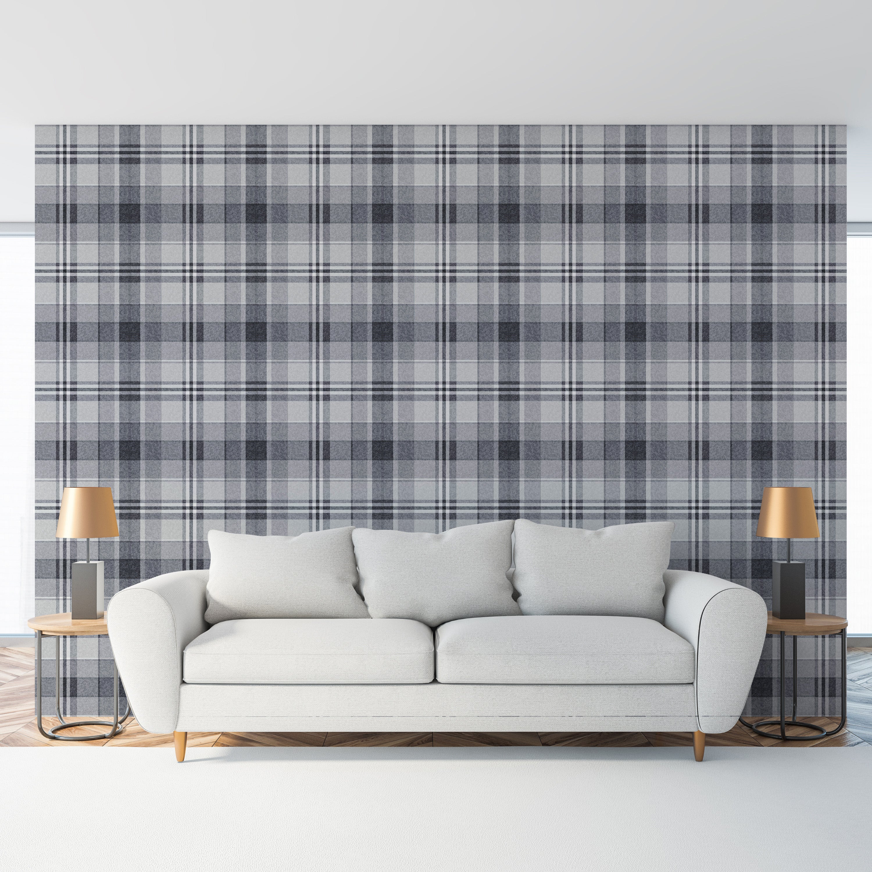 Tempaper 28sq ft Black and Ivory Vinyl Checks SelfAdhesive Peel and Stick  Wallpaper at Lowescom