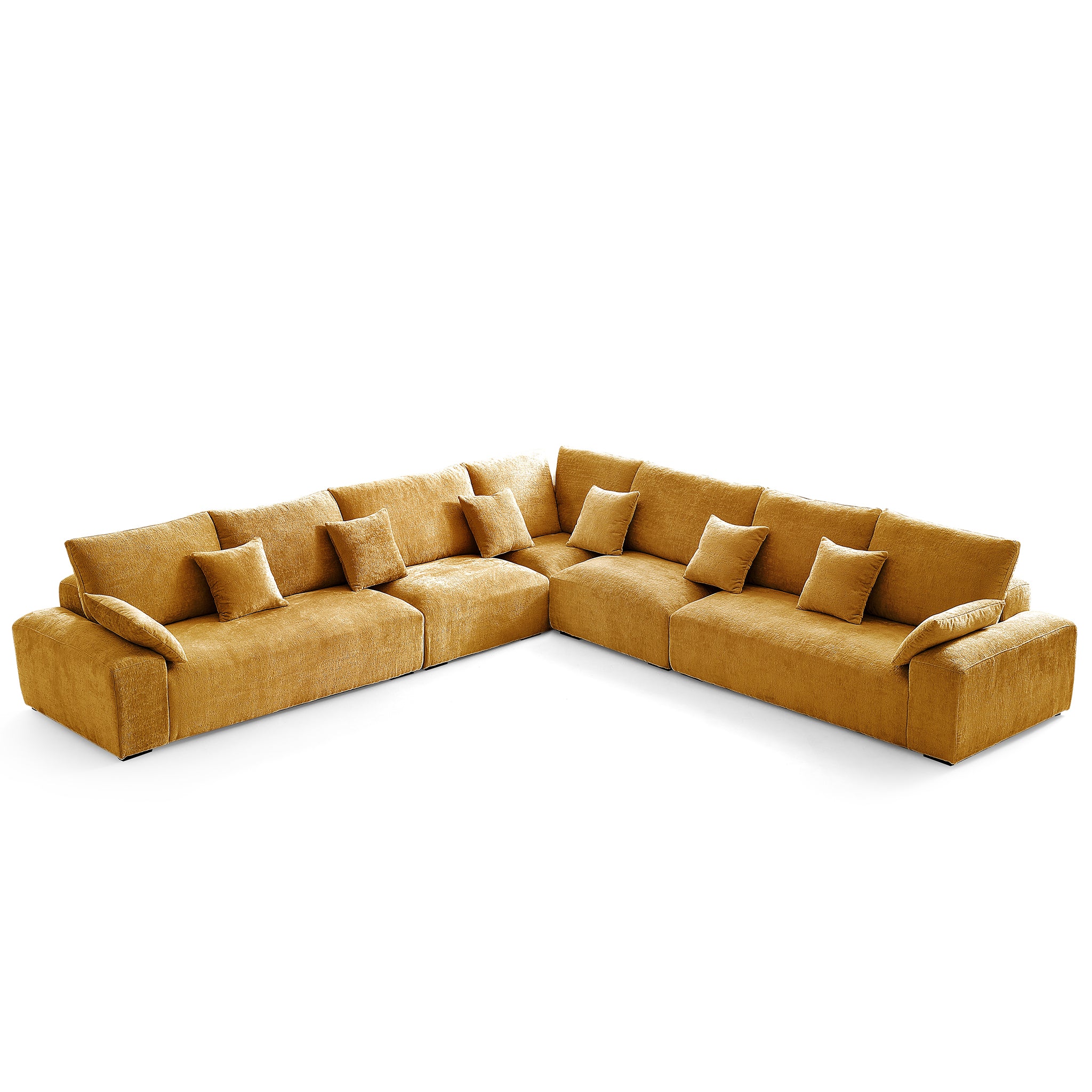 The Empress Yellow Corner Sectional Sofa