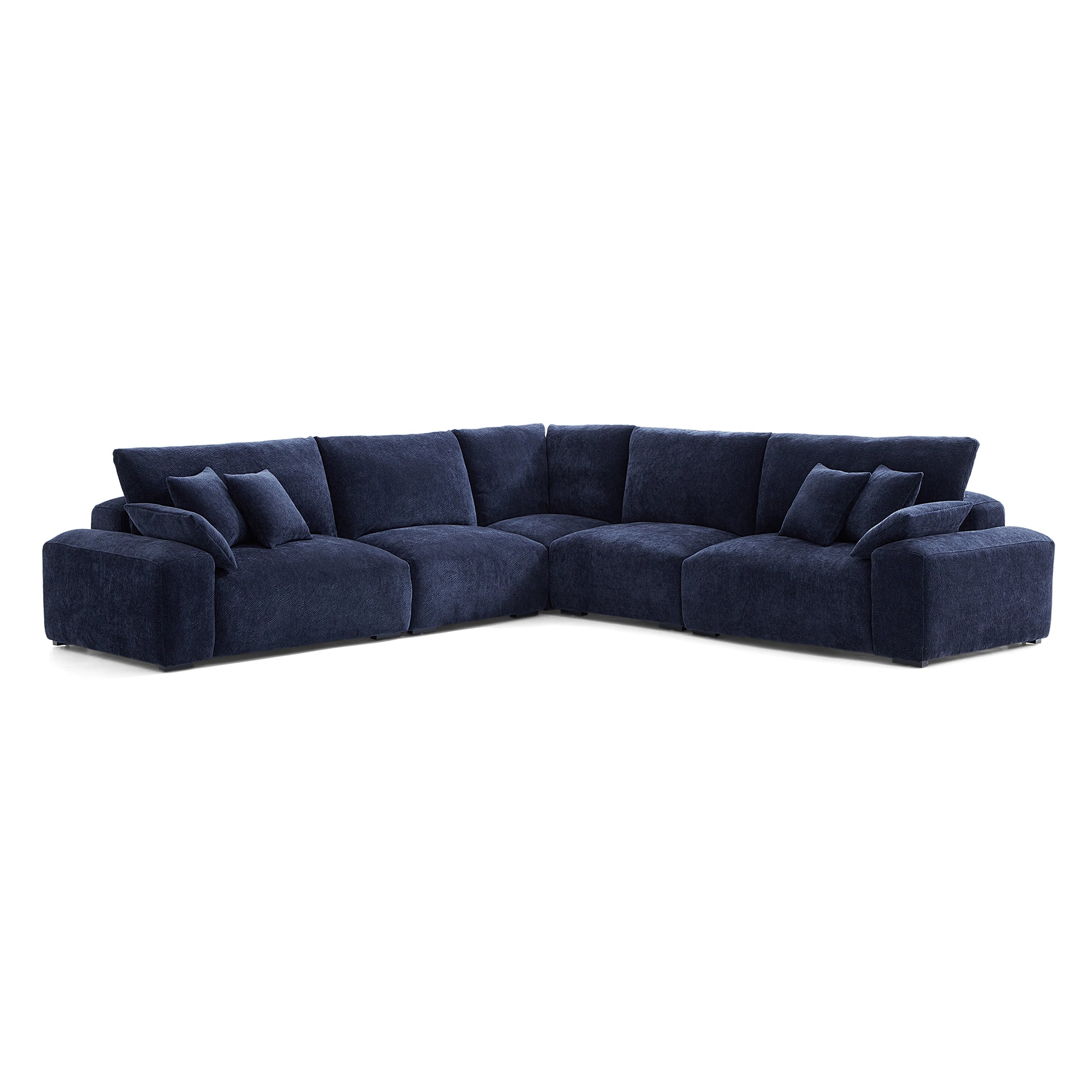 The Empress Navy Blue Corner Sectional