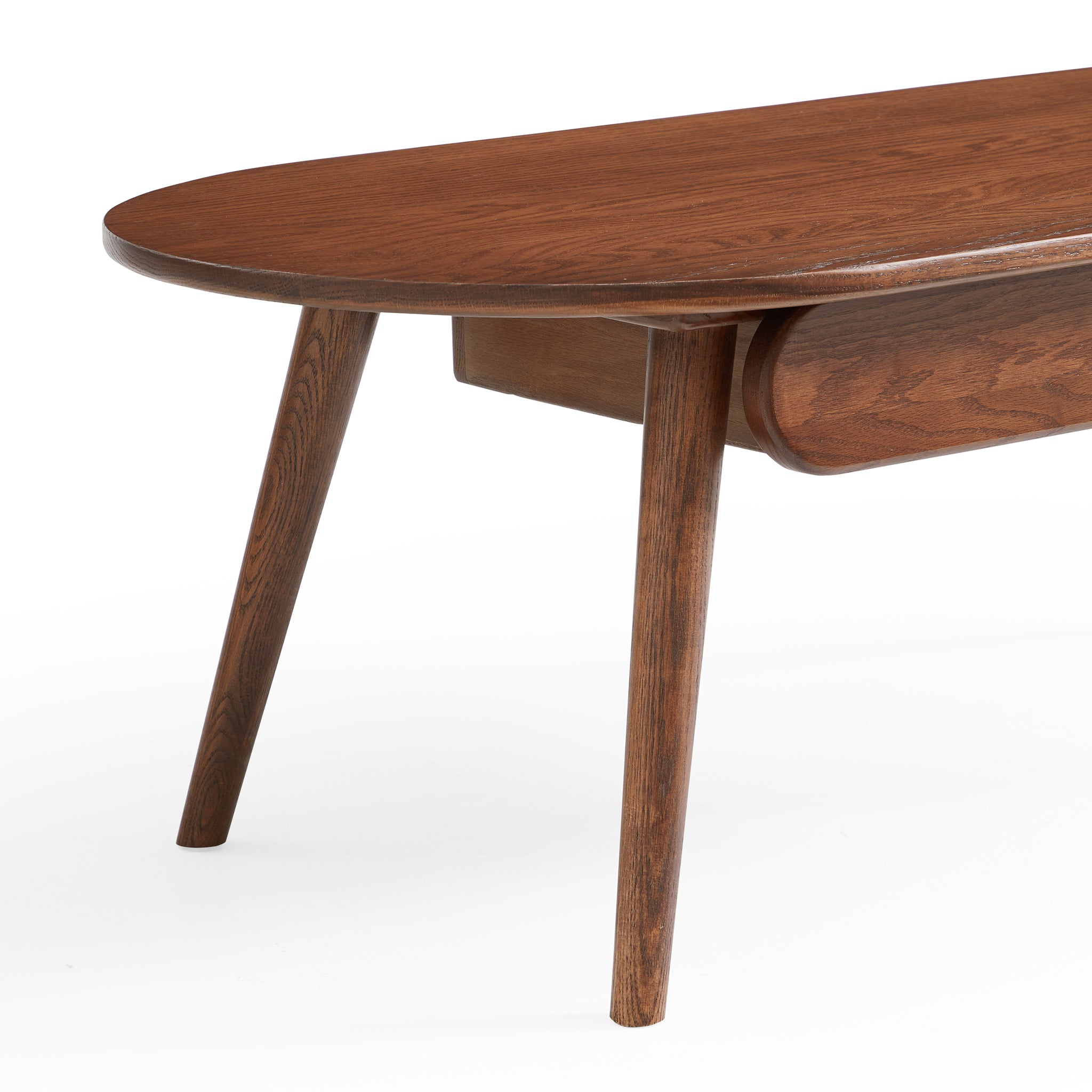 Oval Wood Coffee Table