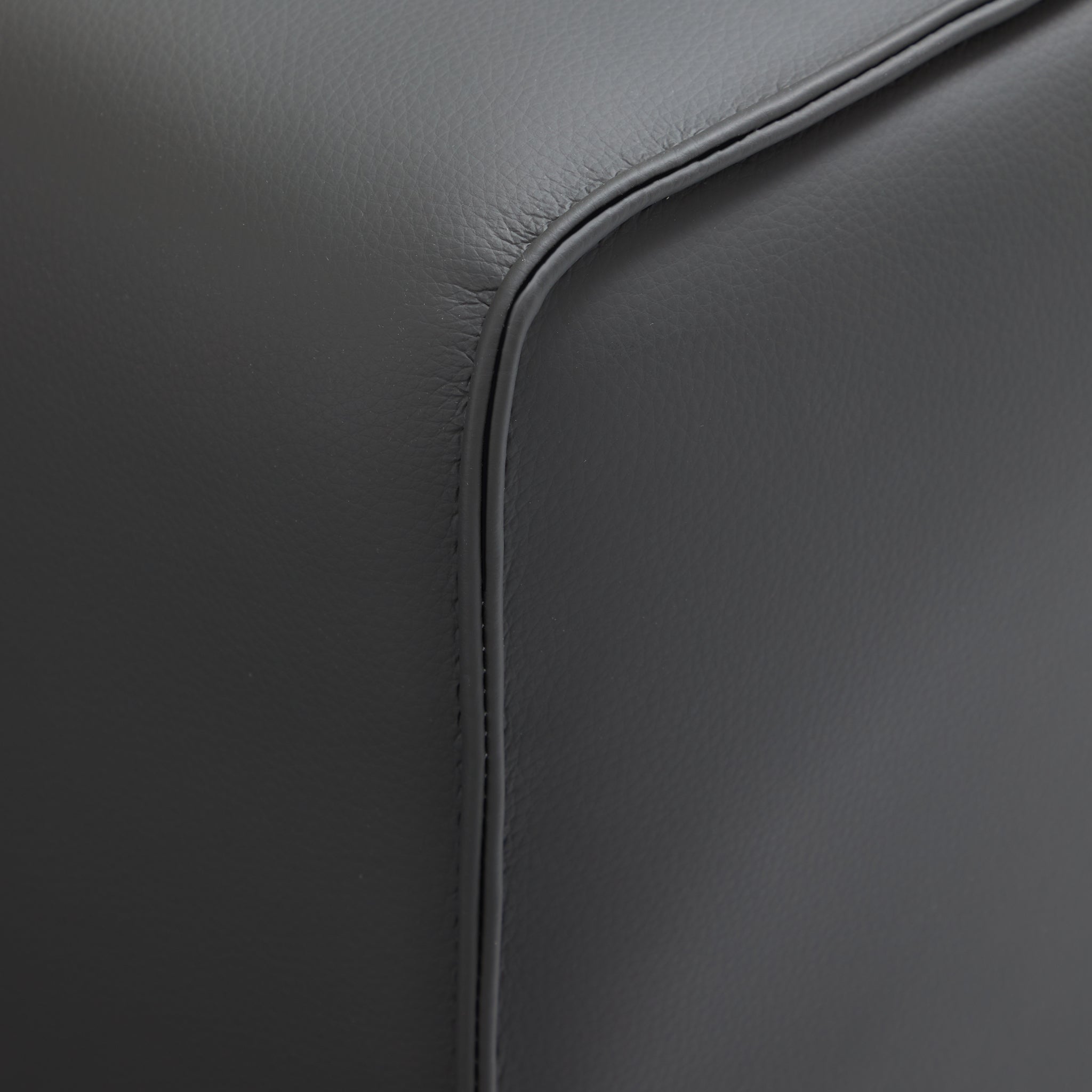 Domus Modular Dark Gray Leather U-Shaped Sectional