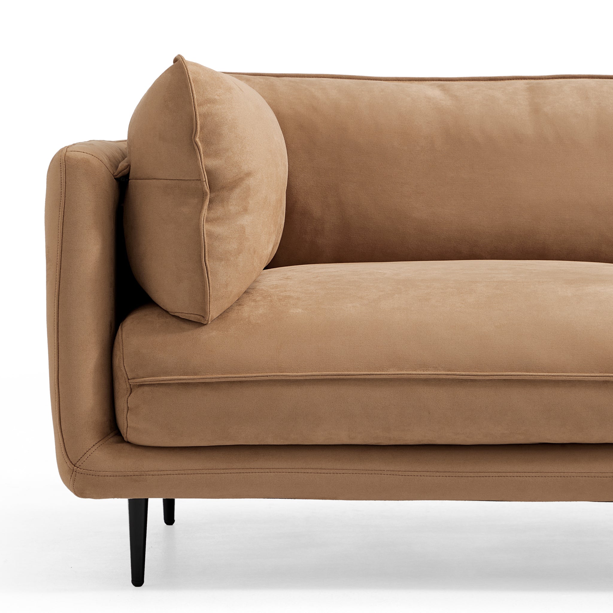 Vanilla Brown Fabric Sofa