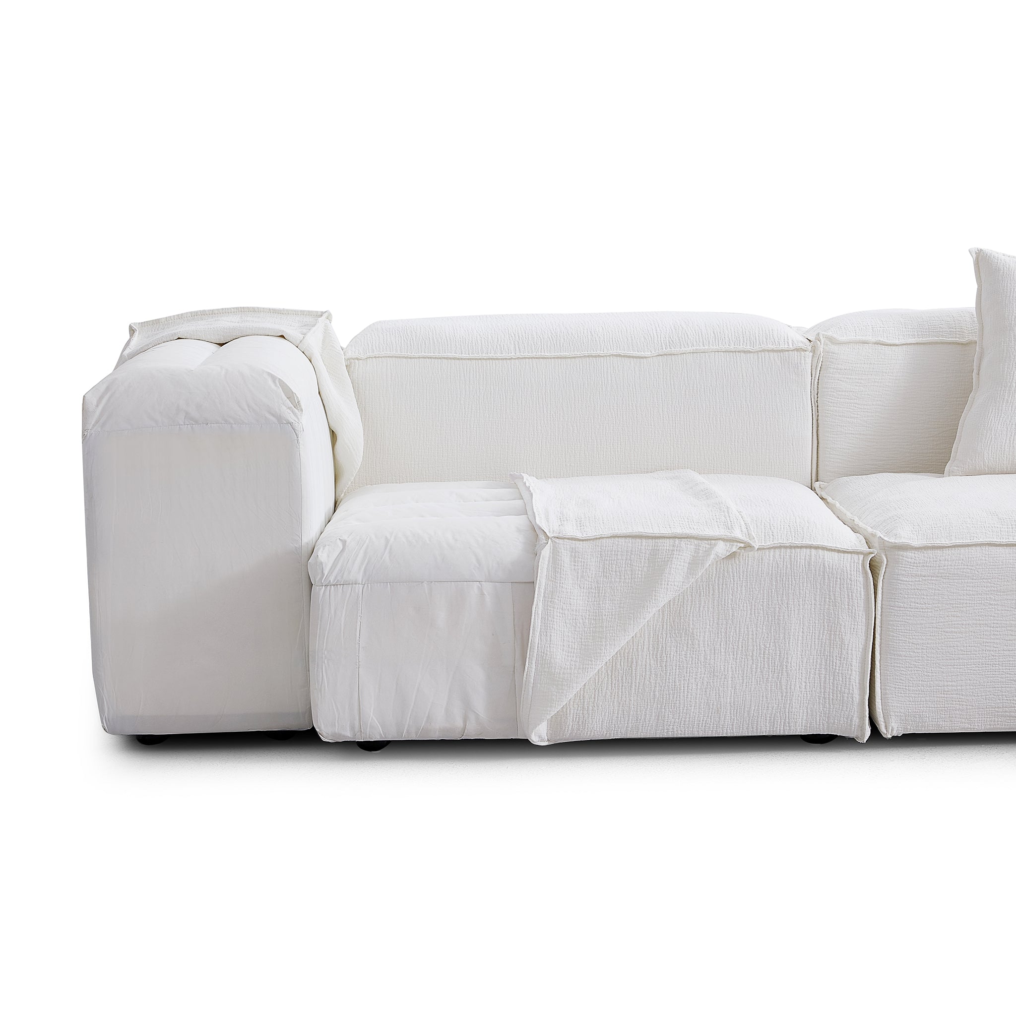 Freedom Modular White Sofa