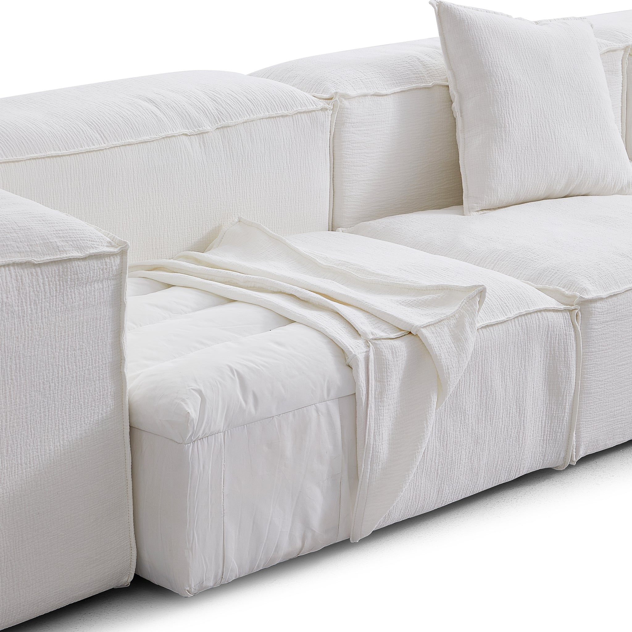 Freedom Modular White Sofa