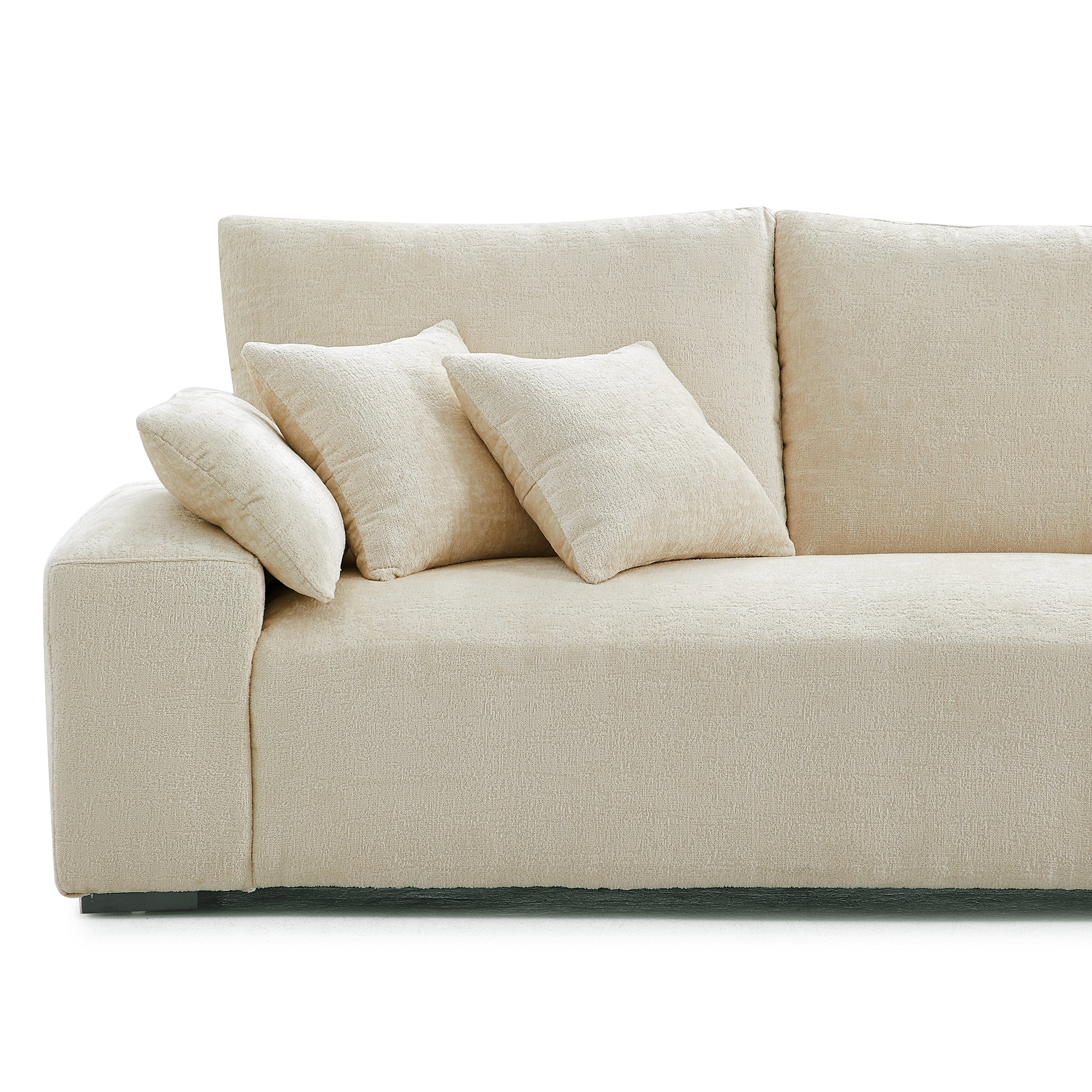 The Empress Beige Sofa and Ottoman