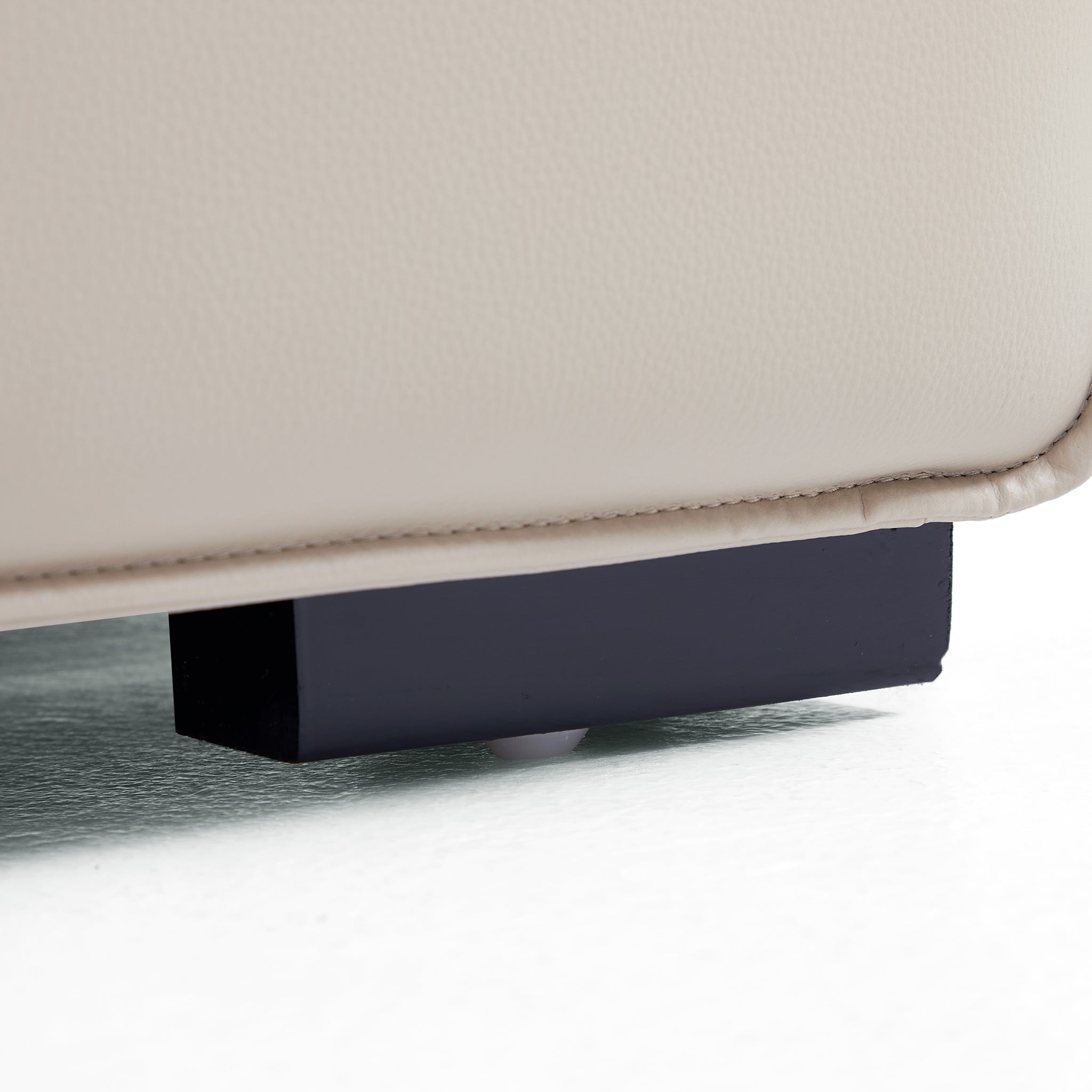 Domus Modular Beige Leather Sectional Sofa