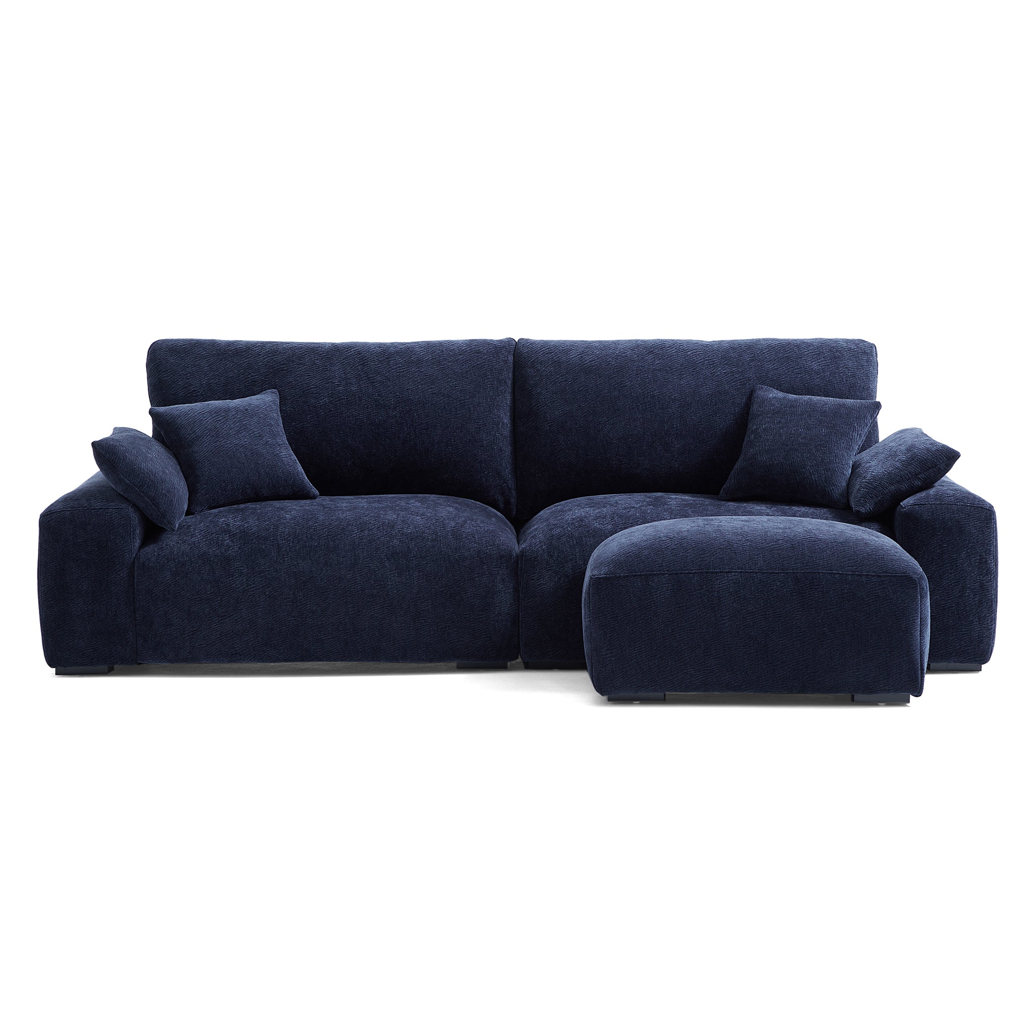 The Empress Navy Blue Sofa and Ottoman