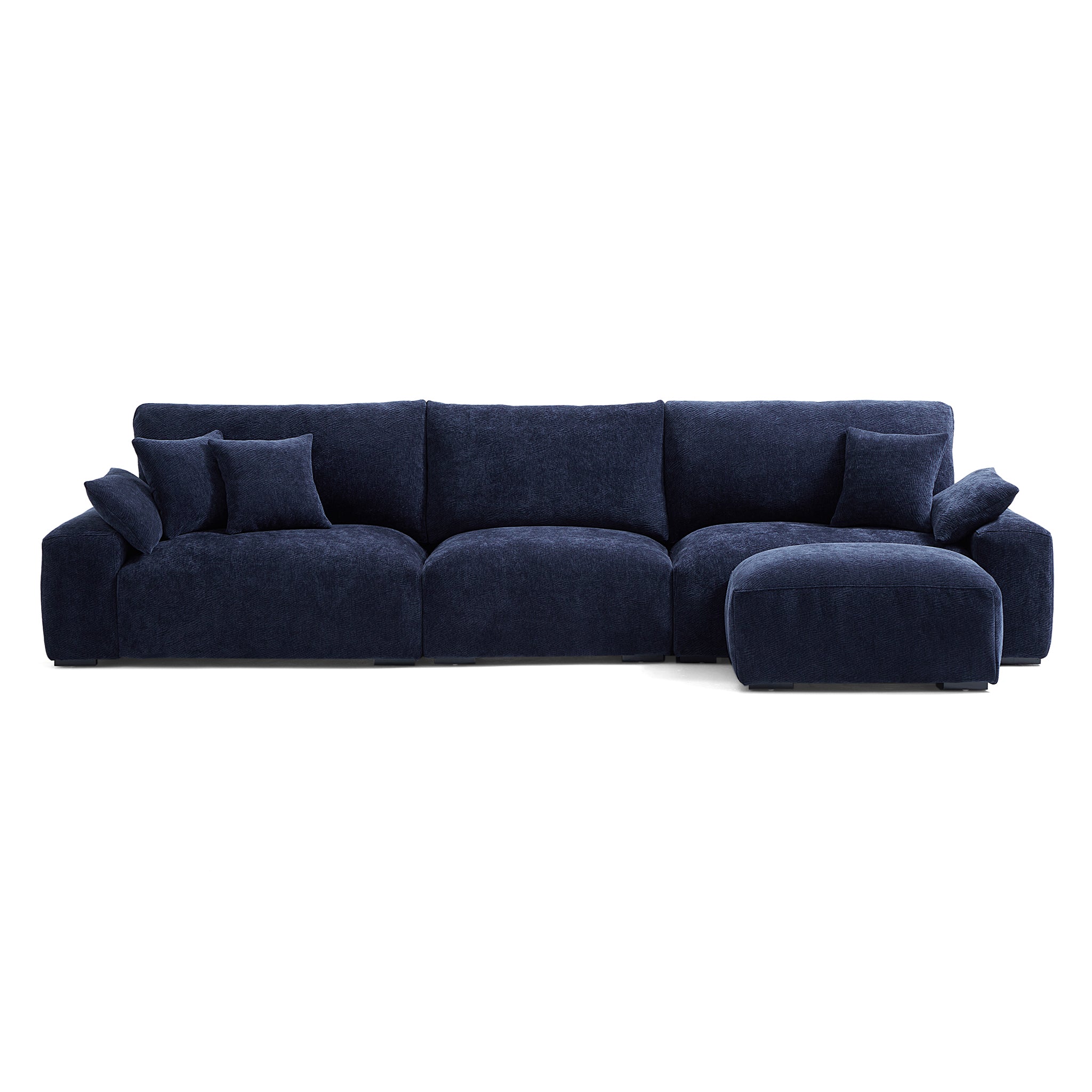 The Empress Navy Blue Sofa and Ottoman