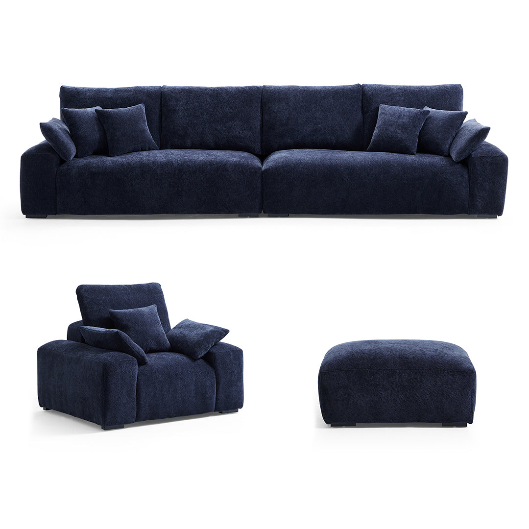 The Empress Navy Blue Sofa Set