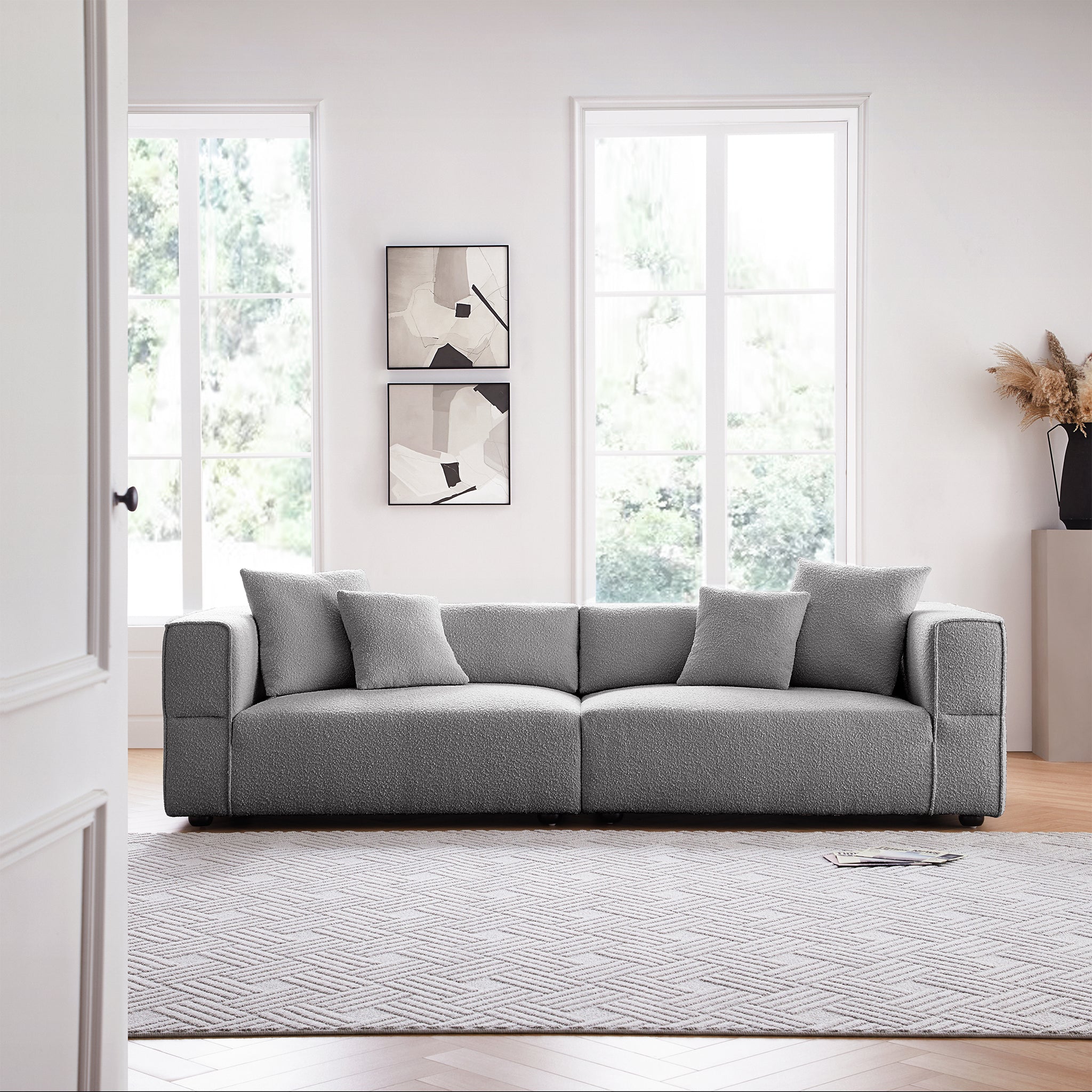 Nordic Modern Gray Sofa
