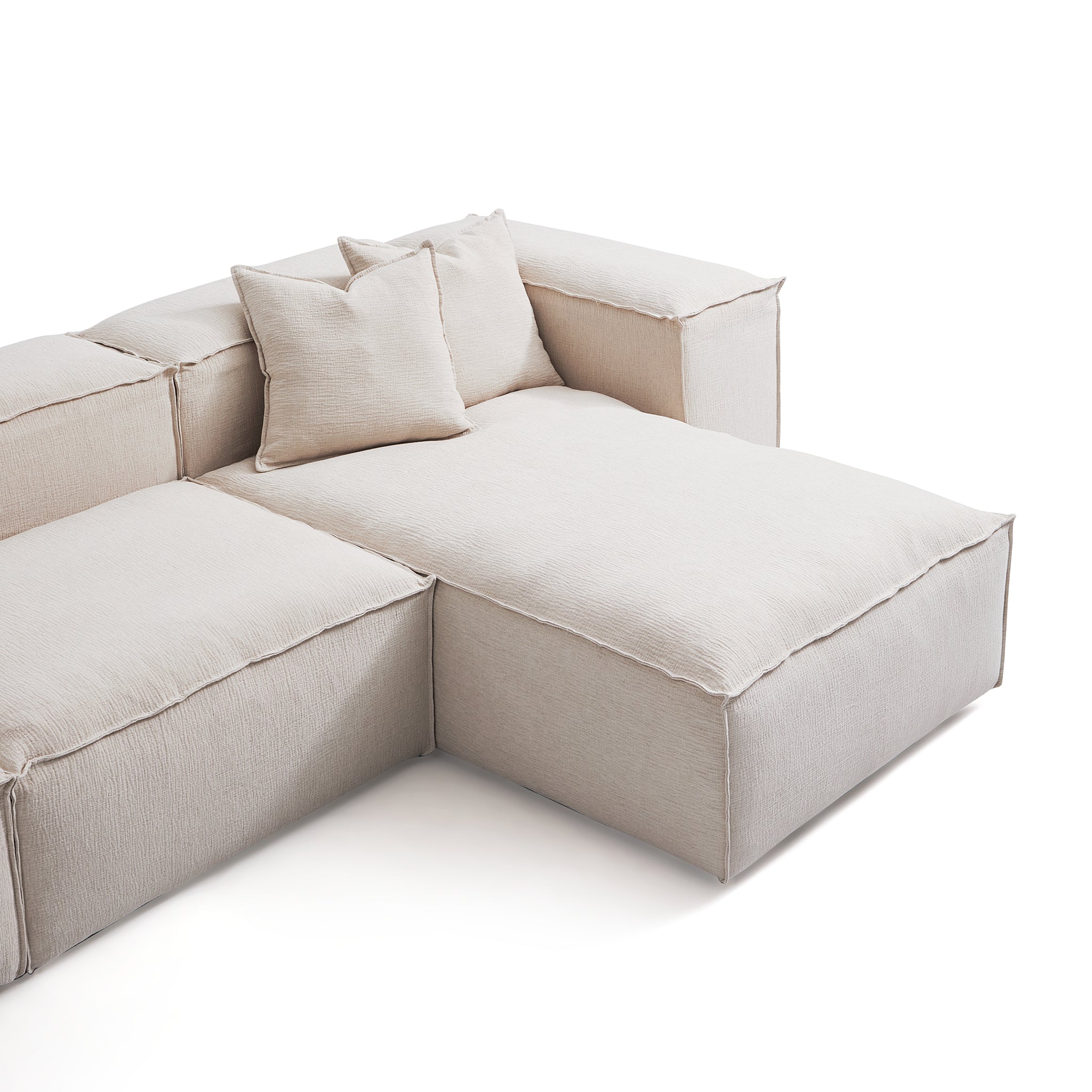 Freedom Modular Khaki Double-Sided Sectional Sofa