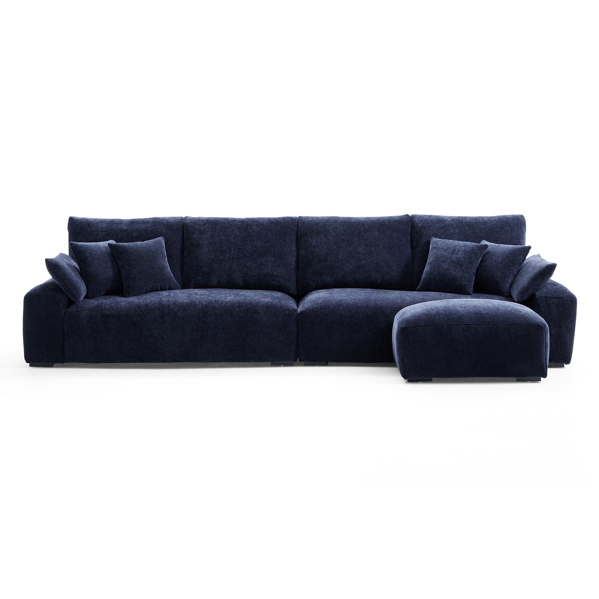 The Empress Navy Blue Sofa and Ottoman