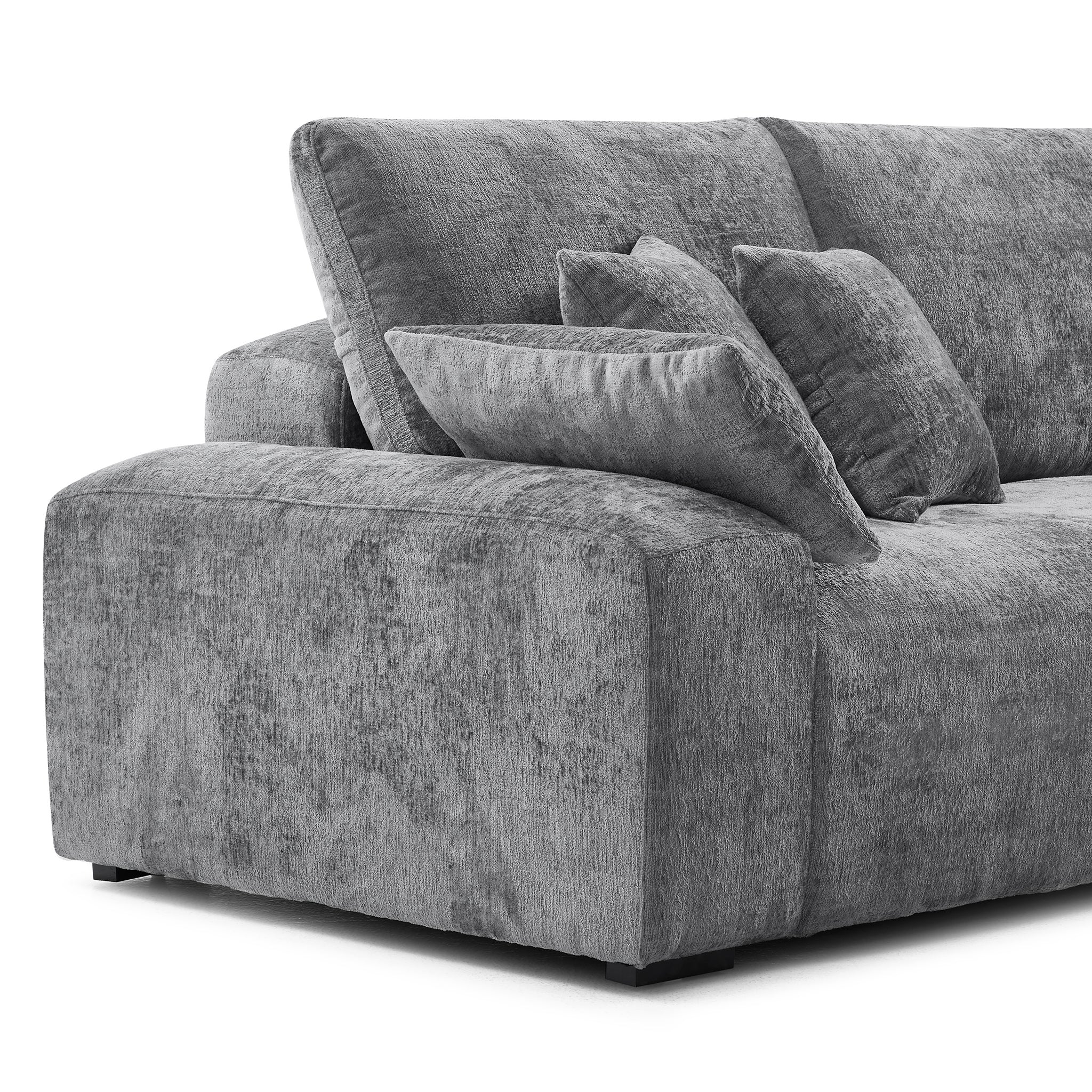 The Empress Gray U-Shaped Sectional Sofa