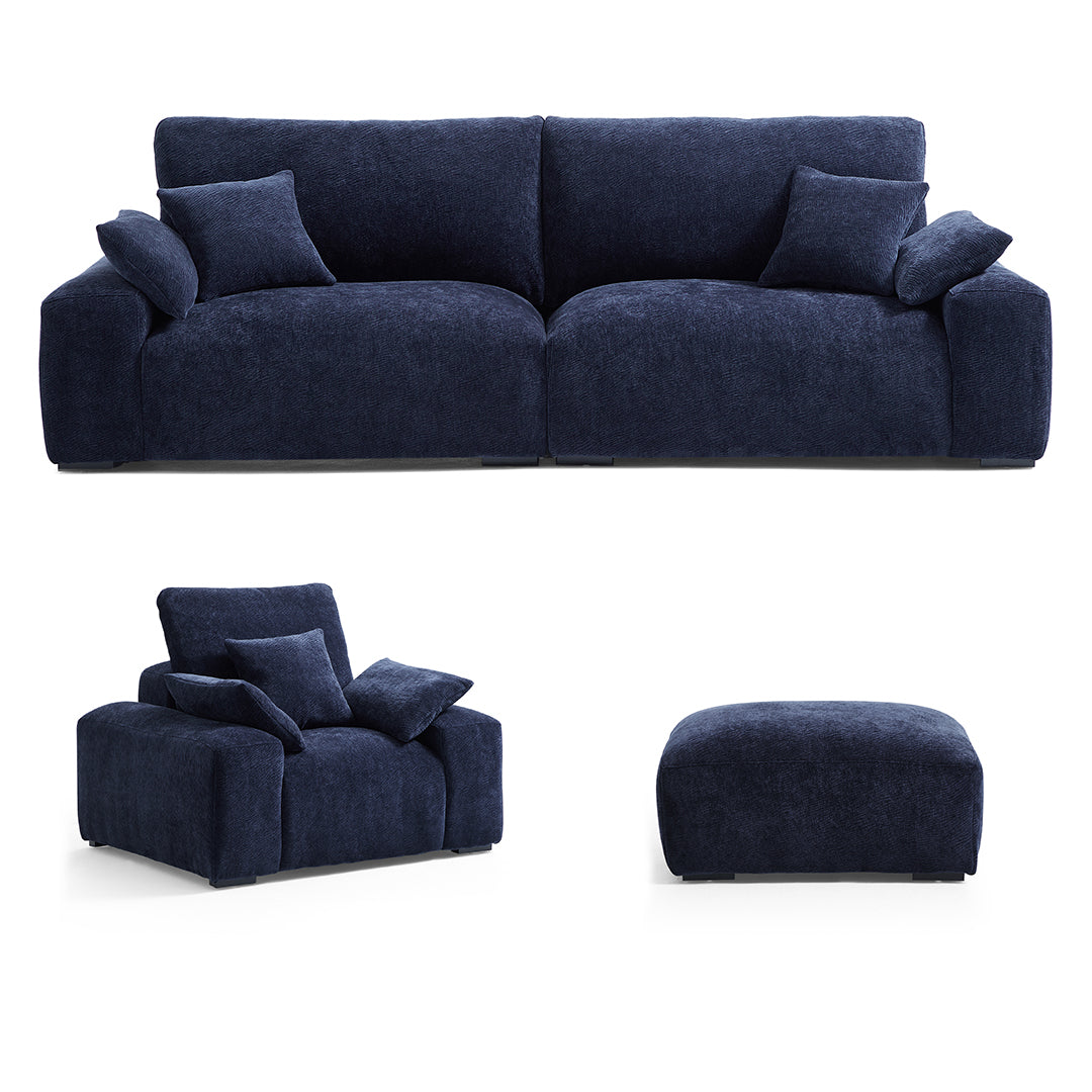 The Empress Navy Blue Sofa Set