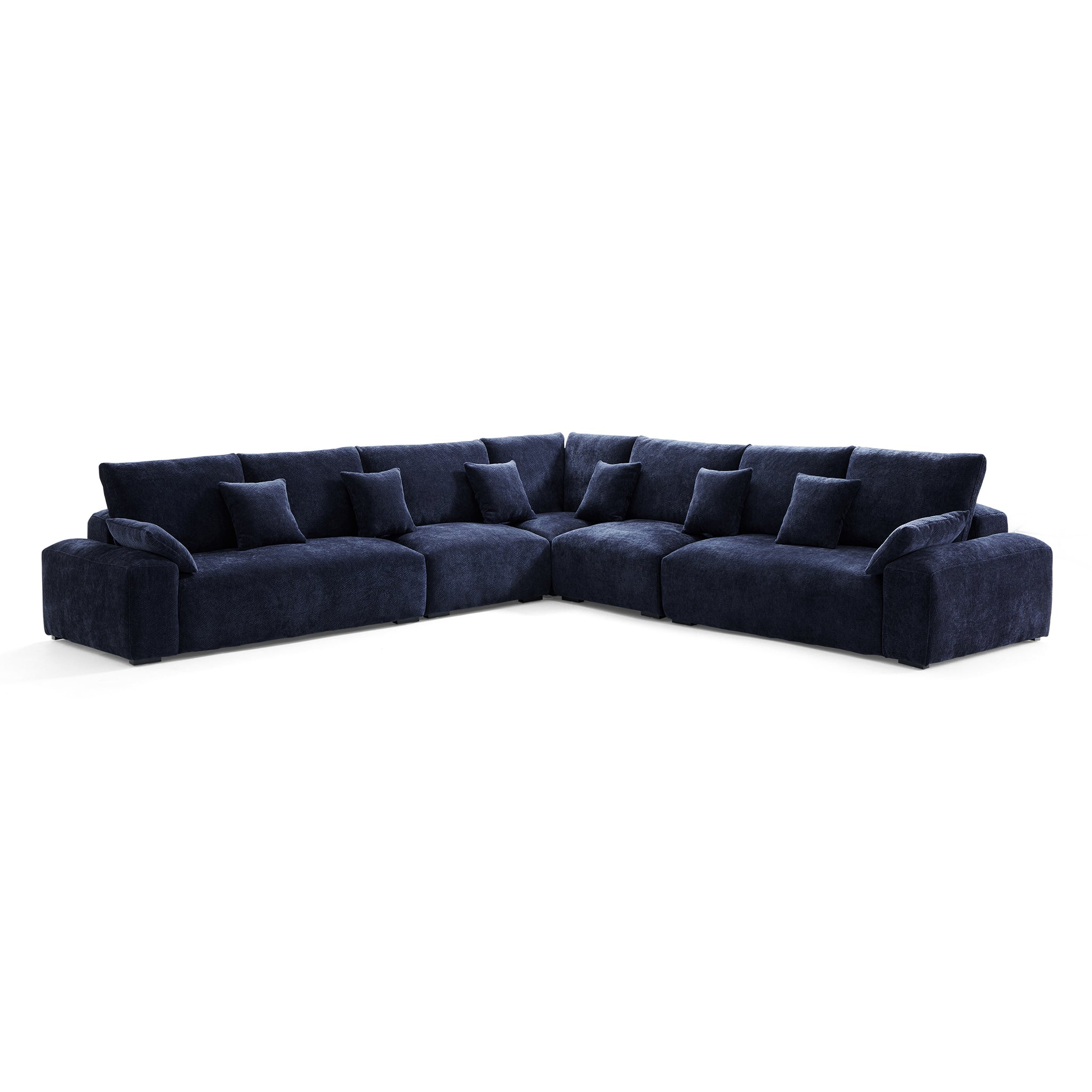 The Empress Navy Blue Corner Sectional