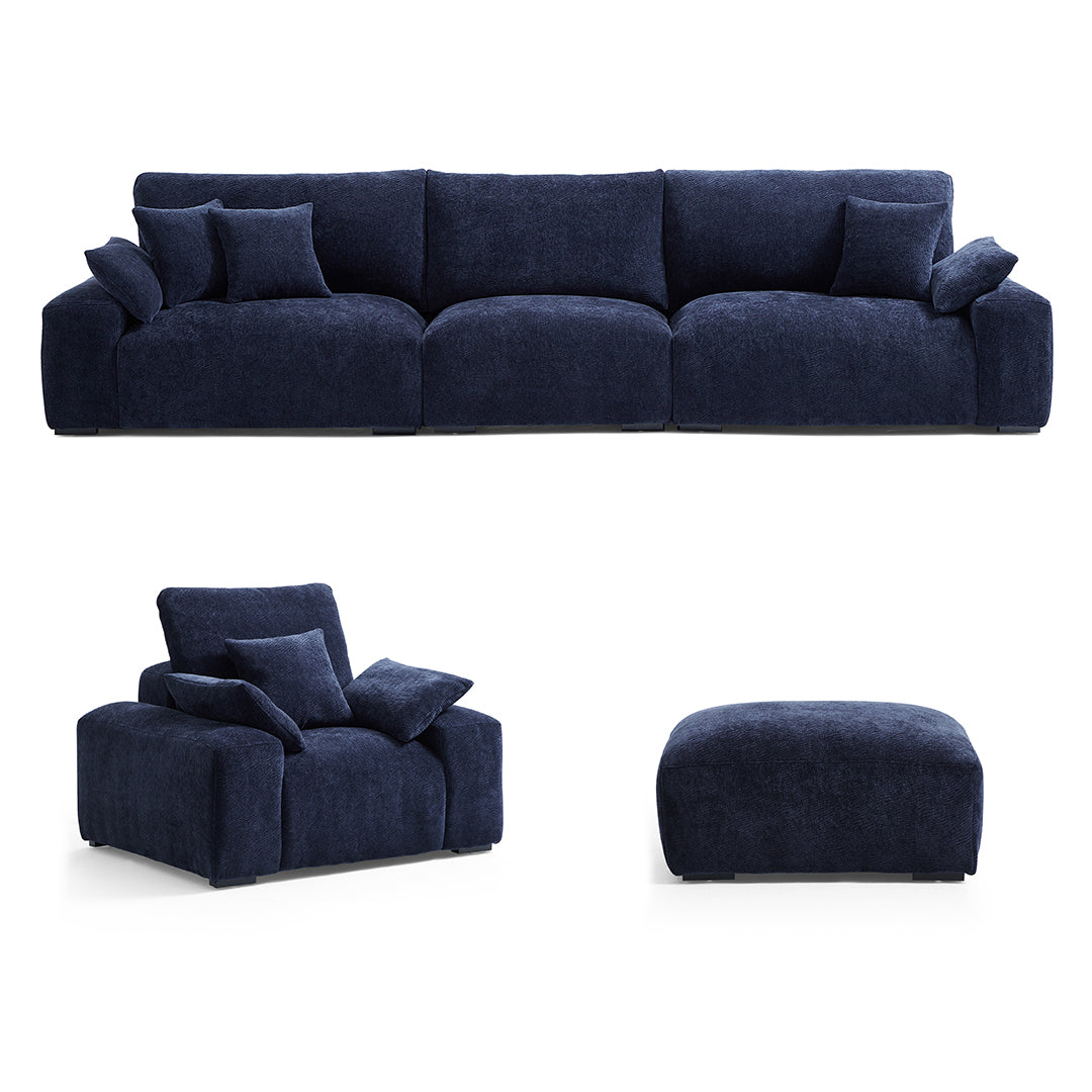 The Empress Navy Blue Sofa Set