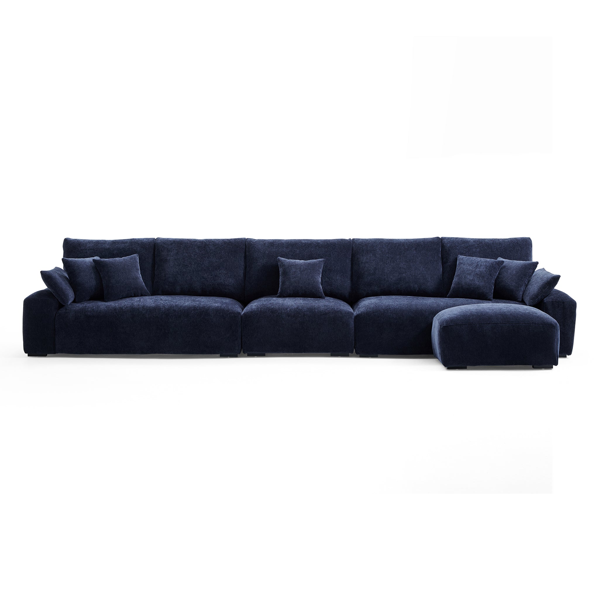 The Empress Navy Blue Sofa and Ottoman