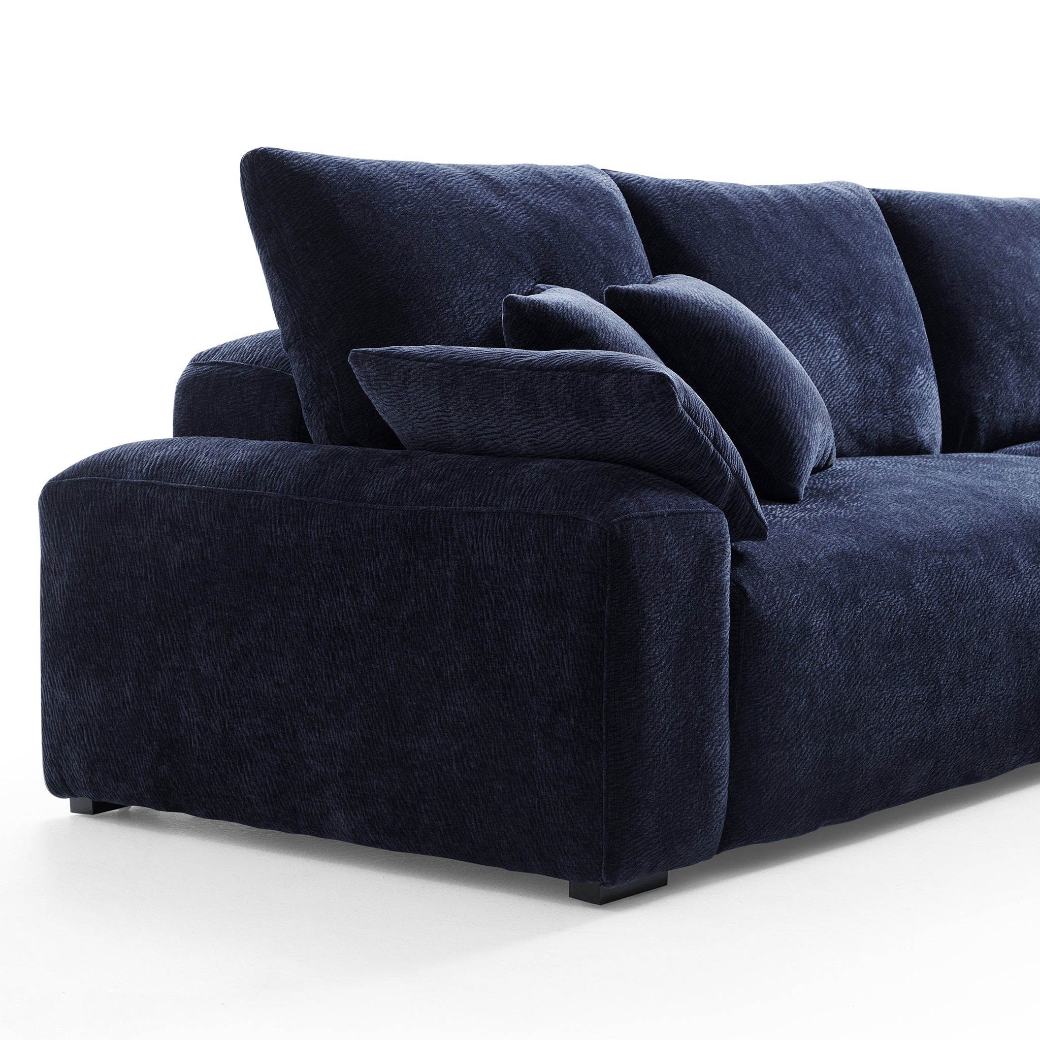 The Empress Navy Blue U-Shaped Sectional