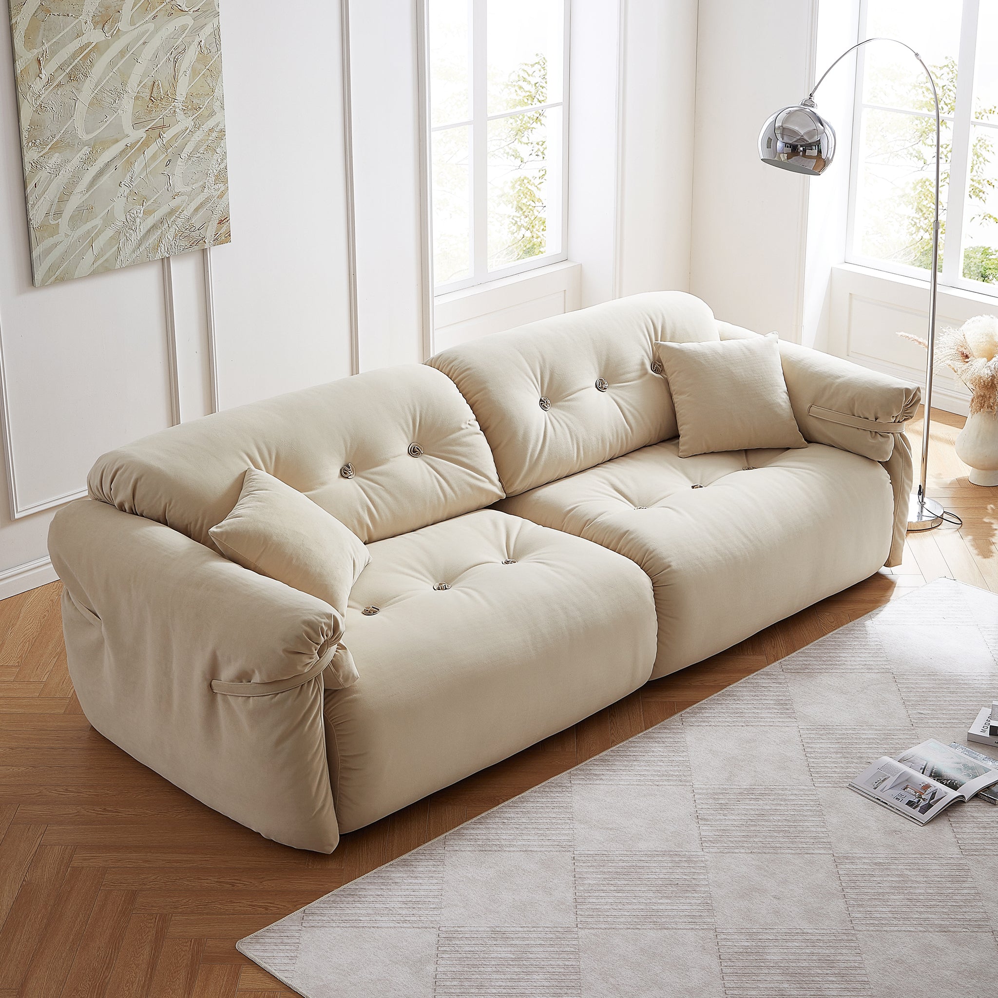 Butter Tufted Sofa