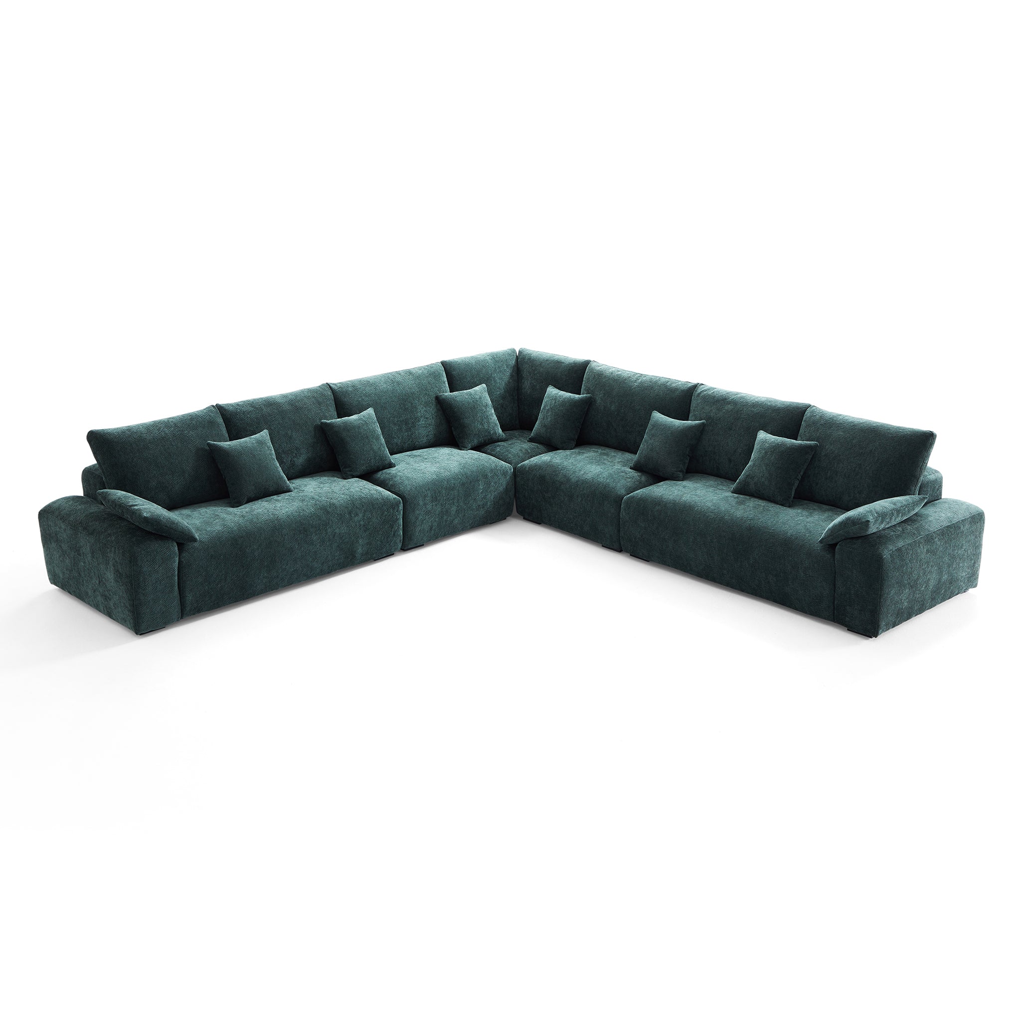 The Empress Green Corner Sectional