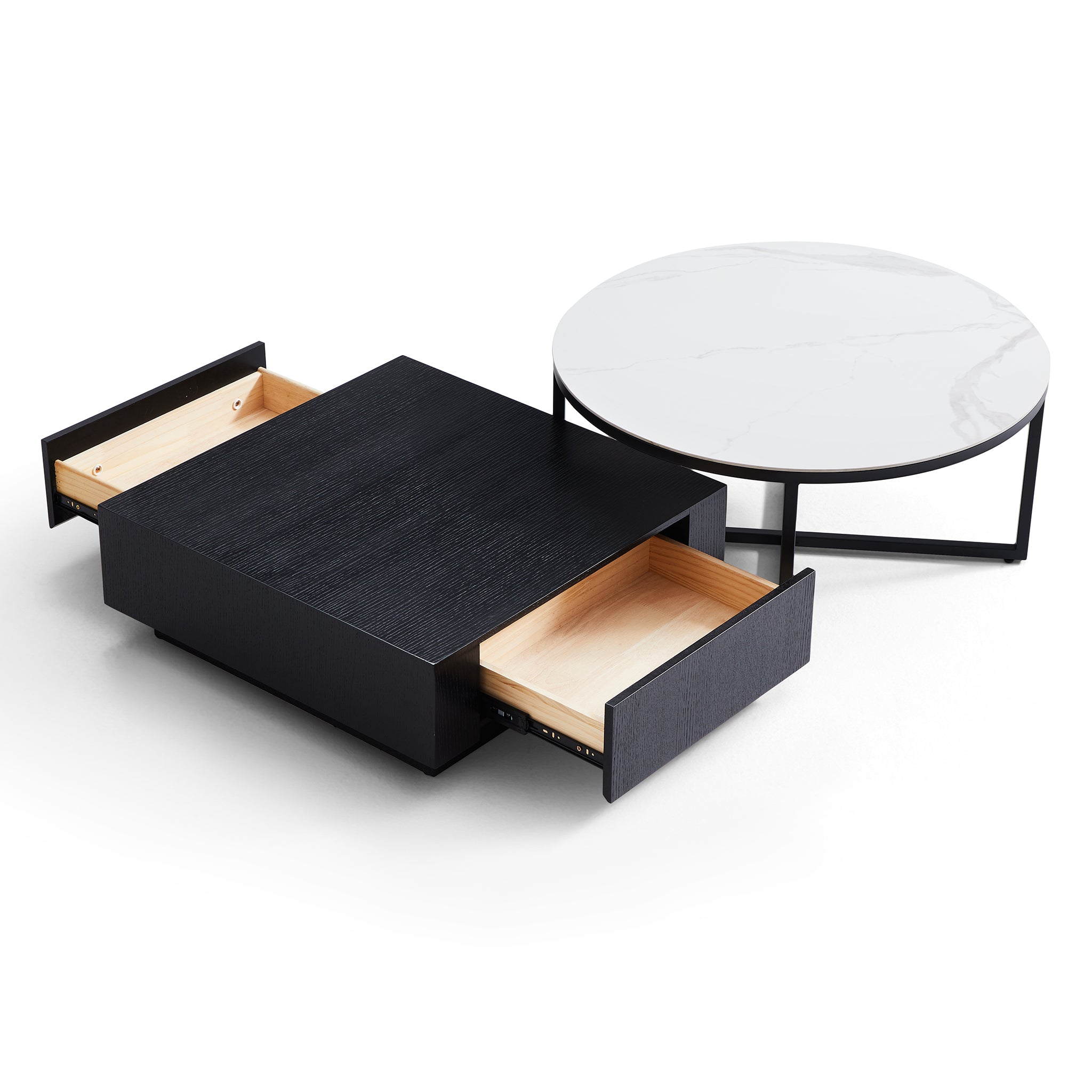 Clarence Round & Square Coffee Table Set