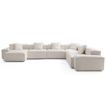 Freedom Modular Beige U-Shaped Sectional Sofa