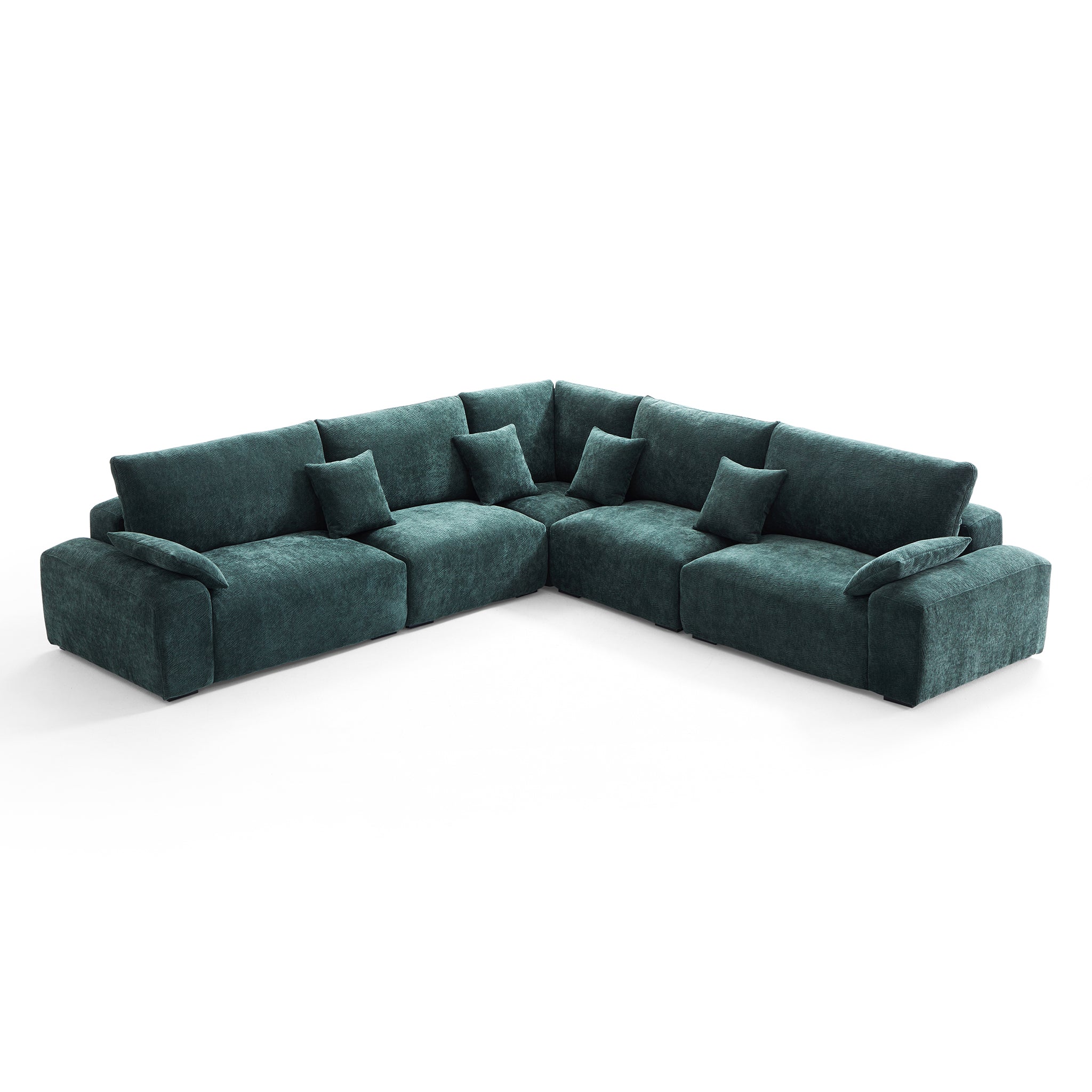 The Empress Green Corner Sectional