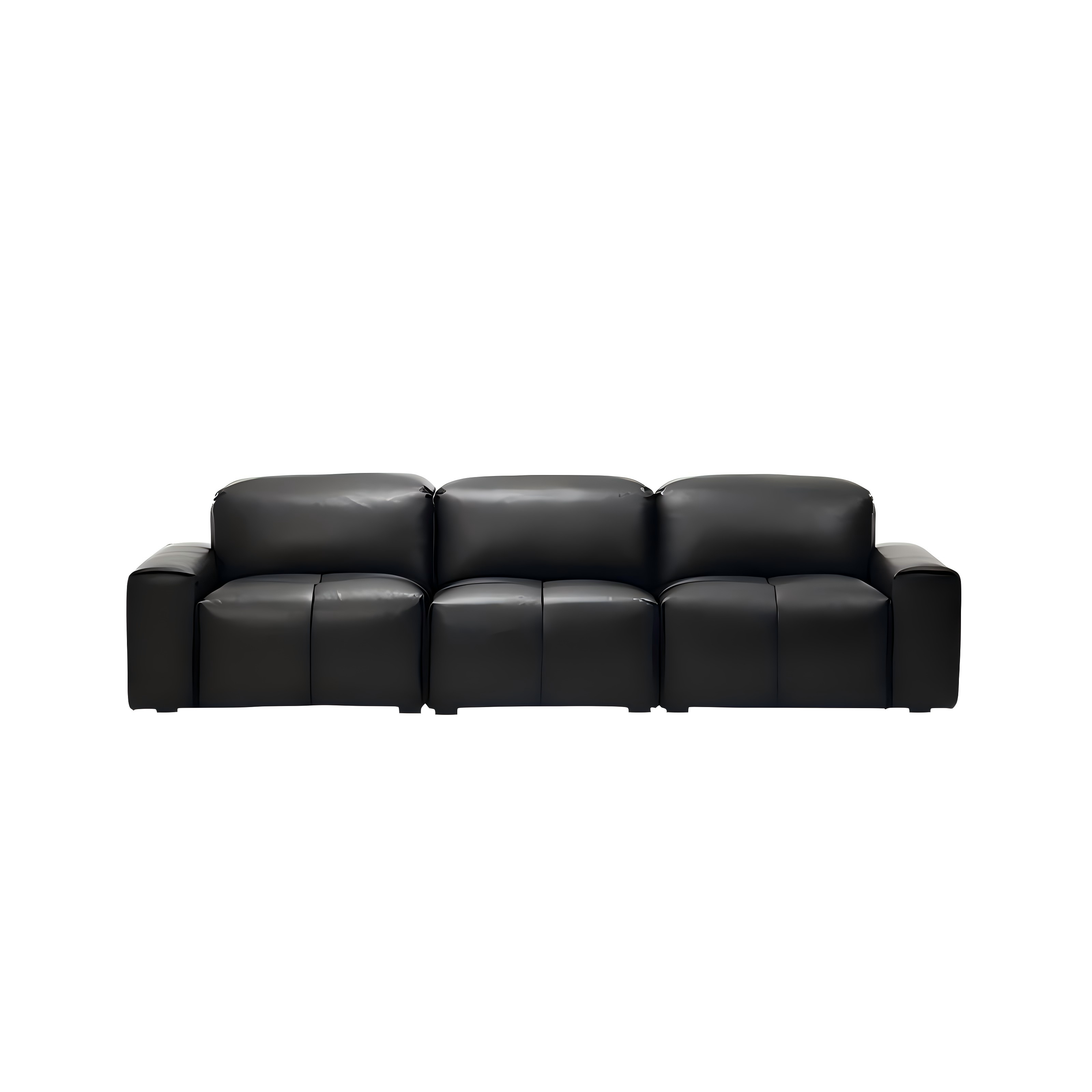 Nero Brown Recliner Leather Lounge Sofa