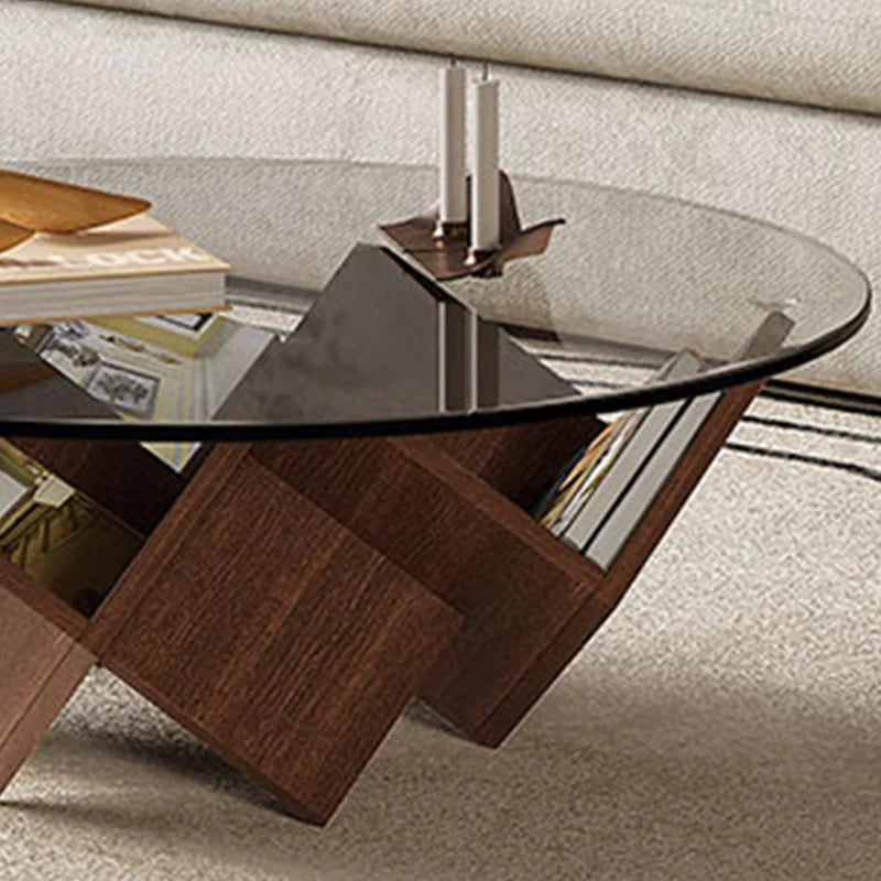 Scandinavian Magic Cube Glass Coffee Table