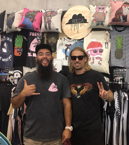 Boardies® Talks to Sydney Street Artist, Mulga - Boardies® Founder Nick Crook and Mulga